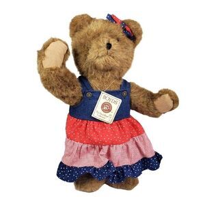 Boyds Bears Dolly B. Doodlebear Musical Plush w/Tag Americana Patriotic July 4th